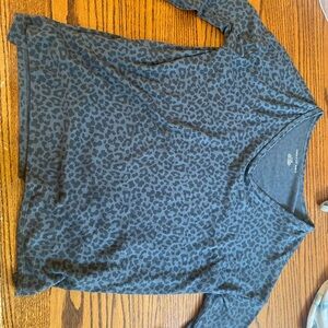 American Eagle Dark Gray Knit Top